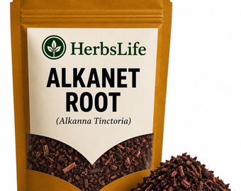 ALKANET ROOT | Wildcrafted Alkanna Tinctoria Dried Cut | Natural Dye, Craft, Apothecary & Bulk Botanical