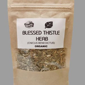 Organic blessed thistle herb | cnicus benedictus , natural herbal tea | thistle tea | herba | tea orgnaic bulk tea | dried bulk tea | herbs