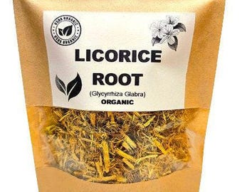 Organic licorice root | glycyrrhiza glabra | licorice tea | liquorice root | herbal tea | dried root | organic herbs | herba | tea | root