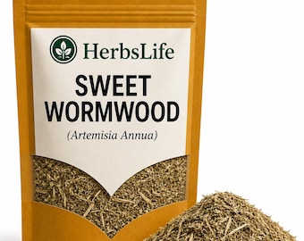 SWEET WORMWOOD HERB | Wildcrafted Bulgarian Artemisia Annua Dried Cut | Herbal Tea, Apothecary & Craft Botanical