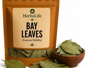 BAY LEAVES | Wildcrafted Bulgarian Laurus Nobilis Dried | Cooking, Herbal Tea, Apothecary & Craft Botanical