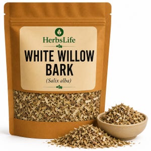 WHITE WILLOW BARK | Wildcrafted Bulgarian Salix Alba Dried Cut | Herbal Tea, Apothecary & Craft Botanical