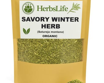 Organic WINTER SAVORY | Satureja Montana Dried Cut Herb | Culinary, Tea & Apothecary Herb