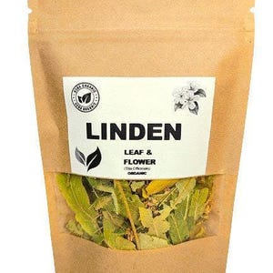 Organic linden flower & leaf | tilia officinalis | tilia spp flos | linden flower tea | lime flower linden flower | herbal tea | herba | tea