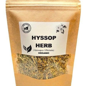 Organic hyssop herb | hyssopus officinalis | hyssop tea | herbal tea | herba | tea | dried herbs | organic herbs | tea | remedies