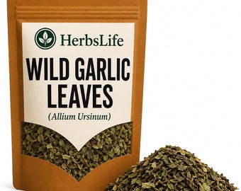 WILD GARLIC LEAVES Dried | Allium Ursinum | Wildcrafted Bulk Cooking Culinary Herb Spice