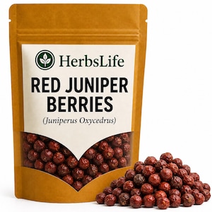 RED JUNIPER BERRIES | Wildcrafted Bulgarian Juniperus Oxycedrus Dried | Herbal Tea, Culinary Use, Bulk Botanical