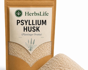PSYLLIUM HUSK | Plantago Ovata Natural Fiber | Cooking, Baking, Gluten Free & Bulk Food Ingredient