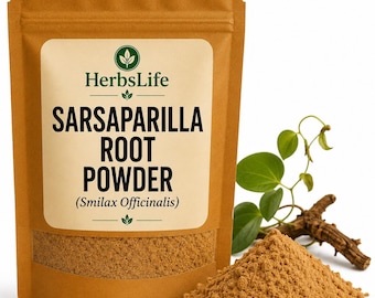 POLVO DE RAÍZ DE SARSAPARILLA / Smilax Officinalis Natural Ground / Botica, Tintura y Productos Botánicos Artesanales