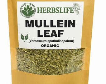 FEUILLE DE MULÉIN biologique | Feuilles coupées séchées de Verbascum Thapsus | Ingrédients de tisane, de bain, d'artisanat et d'apothicaire