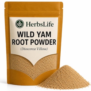 VILD YAM-ROT Pulver | Vildtillverkad bulgarisk Dioscorea Villosa Torkad | Örtte, apotek och hantverksmässig botanisk