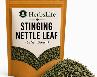 STINGING NETTLE LEAF | Wildcrafted Bulgarian Urtica Dioica Dried Cut | Herbal Tea, Culinary Herb