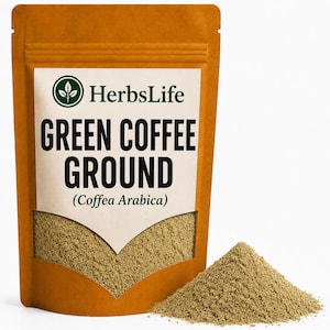 CAFÉ VERDE MOÍDO | Coffea Arabica Café Natural em Pó Não Torrado | Ingredientes para Culinária, Panificação, Beleza e Compras a Granel