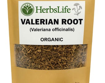 Organisk VALERIANAROTT | Torkad skuren rot av Valeriana Officinalis | Örtte, tinktur och apoteksört