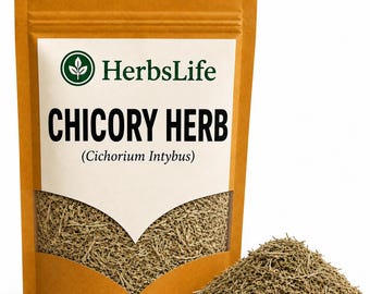 CHICORY HERB | Wildcrafted Bulgarian Cichorium Intybus Dried Cut | Herbal Tea, Culinary Use, Apothecary & Botanical