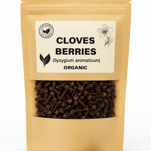 Organic Cloves Berries Tea | Syzygium Aromaticum | Aromatic Herbal Tea | Dried Clove Berries | Organic Herbs for Cooking & Brewing