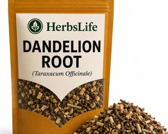 DANDELION ROOT | Wildcrafted Bulgarian Taraxacum Officinale Dried Cut | Herbal Tea, Tincture, Apothecary & Bulk Botanical