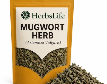 MUGWORT HERB | Wildcrafted Bulgarian Artemisia Vulgaris Dried Cut | Herbal Tea, Apothecary, Ritual & Craft Botanical