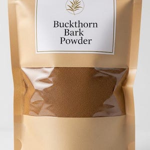 Organic BUCKTHORN BARK Powder | frangula rupestris | buckthorn tea | herbal tea | organic herbs | dried herbs | herba | tea