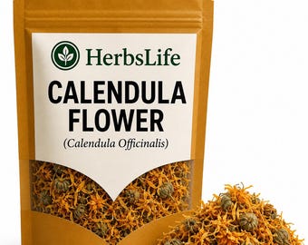 CALENDULA FLOWER | Wildcrafted Bulgarian Calendula Officinalis Dried | Herbal Tea, Culinary Use, Apothecary & Craft Botanical