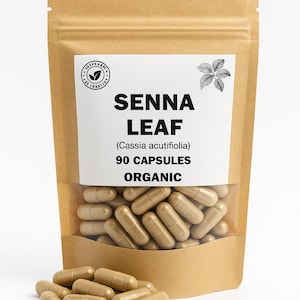 SENNA LEAF 90 capsules | natural powder capsules | best supplements | Organic