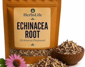 ECHINACEA ROOT | Echinacea Purpurea Dried Cut | Apothecary, Tincture & Craft Botanical