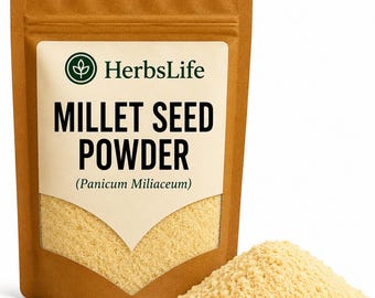 MILLET SEED POWDER Natural Ground | Panicum Miliaceum | Bulk Baking Cooking Culinary Food Ingredient