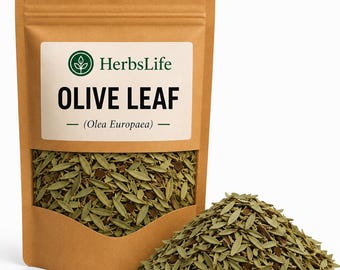 FOGLIA D'OLIVO / Olea Europaea essiccata, tagliata naturalmente / Tisana, prodotti botanici artigianali e da erboristeria