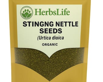 Organic STINGING NETTLE SEEDS | Urtica Dioica Dried Seeds | Herbal Tea, Culinary, Sprouting & Apothecary Ingredient