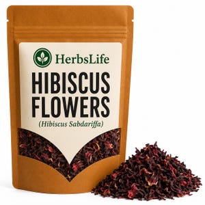 HIBISCUS FLOWERS Dried | Hibiscus Sabdariffa | Bulk Culinary Craft Herbal Tea Botanical