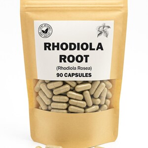 Bio Rhodiola 90 Kapseln | Rosenwurz | (Rhodiola rosea) - 500 mg.
