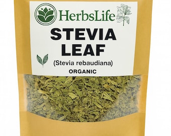 Hoja de STEVIA seca / Stevia Rebaudiana / Edulcorante natural y hierba culinaria / Producto botánico a granel