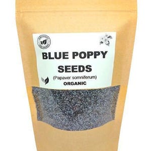 Blue poppy seeds | papaver somniferum | whole oily seeds | dietary fibre | | tea | sprouting | papaver | poppyseed | natural seeds