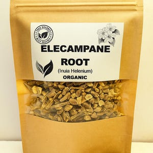 RAÍZ DE HELENA ORGÁNICA / inula helenium / té de helenio / té de hierbas / raíz seca / hierbas secas / hierbas orgánicas / herba / té / raíz
