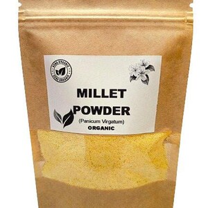 Organic MILLET POWDER | panicum virgatum | millet flour | hulled millet flour | hulled millet seeds powder