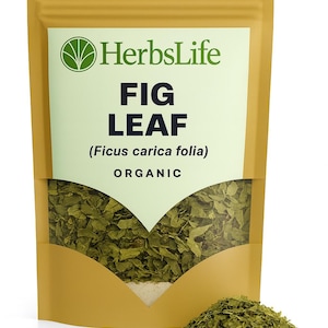 Biologisch VIJGENBLAD | Ficus Carica Folia gedroogde snijbladeren | Kruidenthee, bad- en apothekerskruid