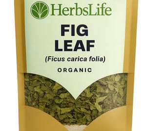 Biologisch VIJGENBLAD | Ficus Carica Folia gedroogde snijbladeren | Promotie kruidenthee, apothekerskruid