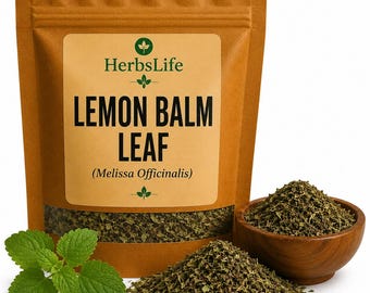 LEMON BALM LEAF | Wildcrafted Bulgarian Melissa Officinalis Dried Cut | Herbal Tea Culinary Use Botanical