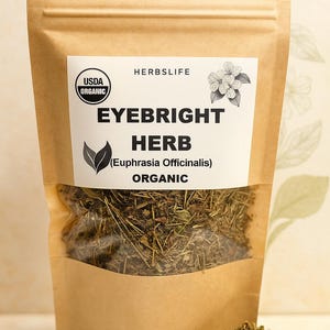 Tisana all&#39;eufrasia / erbe essiccate di euphrasia officinalis / supporto naturale per gli occhi / miscela di tisane / euphrasia spp biologica