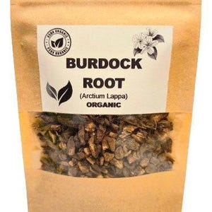 RAÍZ DE BARDANA orgánica / Acrtium lappa / Té de raíz de bardana / Té de hierbas / Hierbas orgánicas / Raíz seca / Té