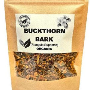 Organic buckthorn bark | frangula rupestris | buckthorn tea | herbal tea | organic herbs | dried herbs | herba | tea