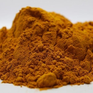 Cúrcuma orgánica en polvo / curcuma longa / polvo molido / polvo orgánico / hierbas / especias
