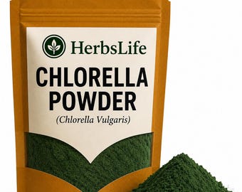 CHLOORPOEDER | Chlorella vulgaris natuurlijke grond | Koken, bakken, smoothies en bulkvoedselingrediënt