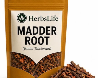 MADDER ROOT | Wildcrafted Rubia Tinctorum Dried Cut | Natural Dye, Craft, Apothecary & Bulk Botanical