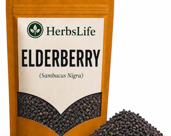 ELDERBERRY | Wildcrafted Bulgarian Sambucus Nigra Dried | Herbal Tea, Culinary Use, Apothecary & Craft Botanical