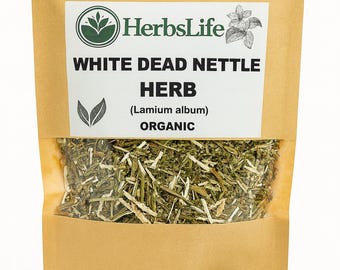 Organic WHITE DEAD NETTLE HERb | Lamium Album | Dried Botanical Herb for Crafts & Educational Specimens