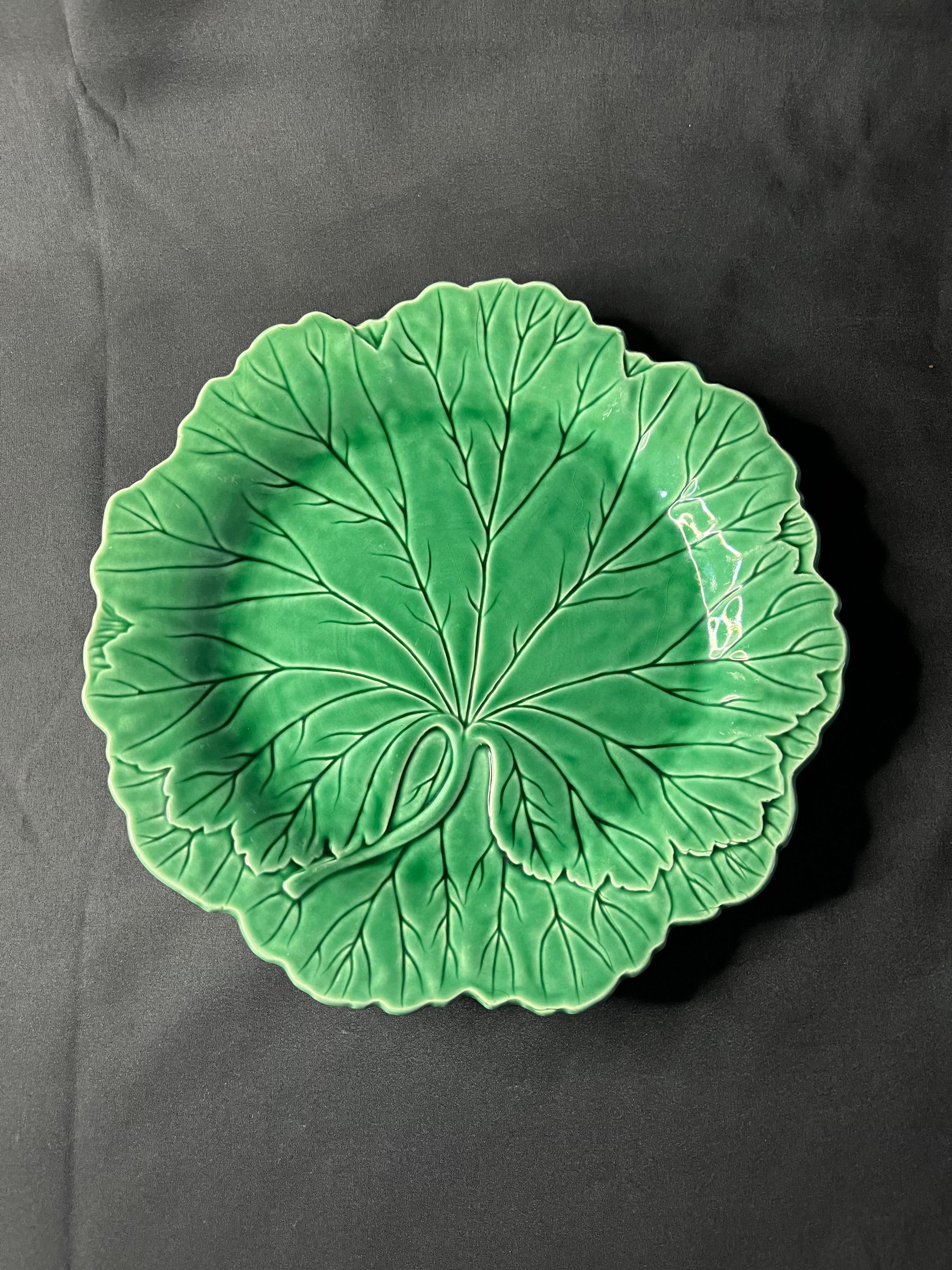 ウェッジウッド 】マジョリカ プレート /グリーンリーフ/キャベツ