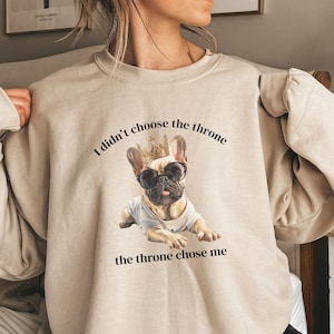 French Bulldog Sweatshirt, Frenchie Mom Shirt, Gift for Dog Mom, French Bulldog Dog Mama Sweater, French Bulldog Lover Gift,Frenchie Dog Mom