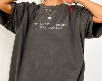 Unhinged Feral t-shirt, Comfort Colors Adult Humor Weirdcore shirt, Funny saying tshirt, Sarcastic Humorous