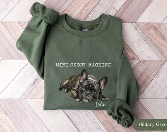 Custom French Bulldog Shirt, Personalized Frenchie Mom Shirt, French Bulldog Dog Mama Shirt,French Bulldog Lover Gift,Frenchie Dog Dad Gift